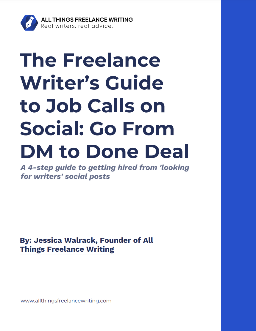 Front page of freelance writer's guide